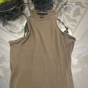 Camo green midi dress